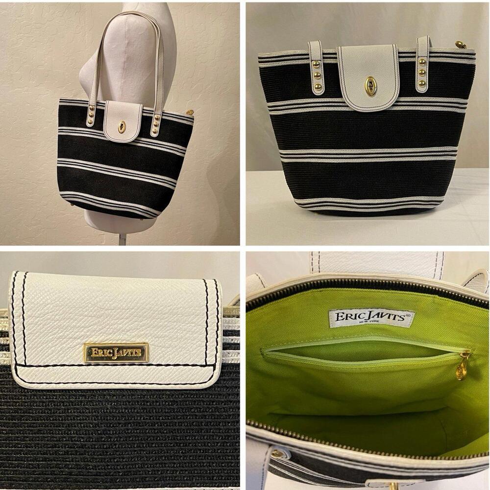 Eric Javits Black and White Tote (9.5" x 13.25")